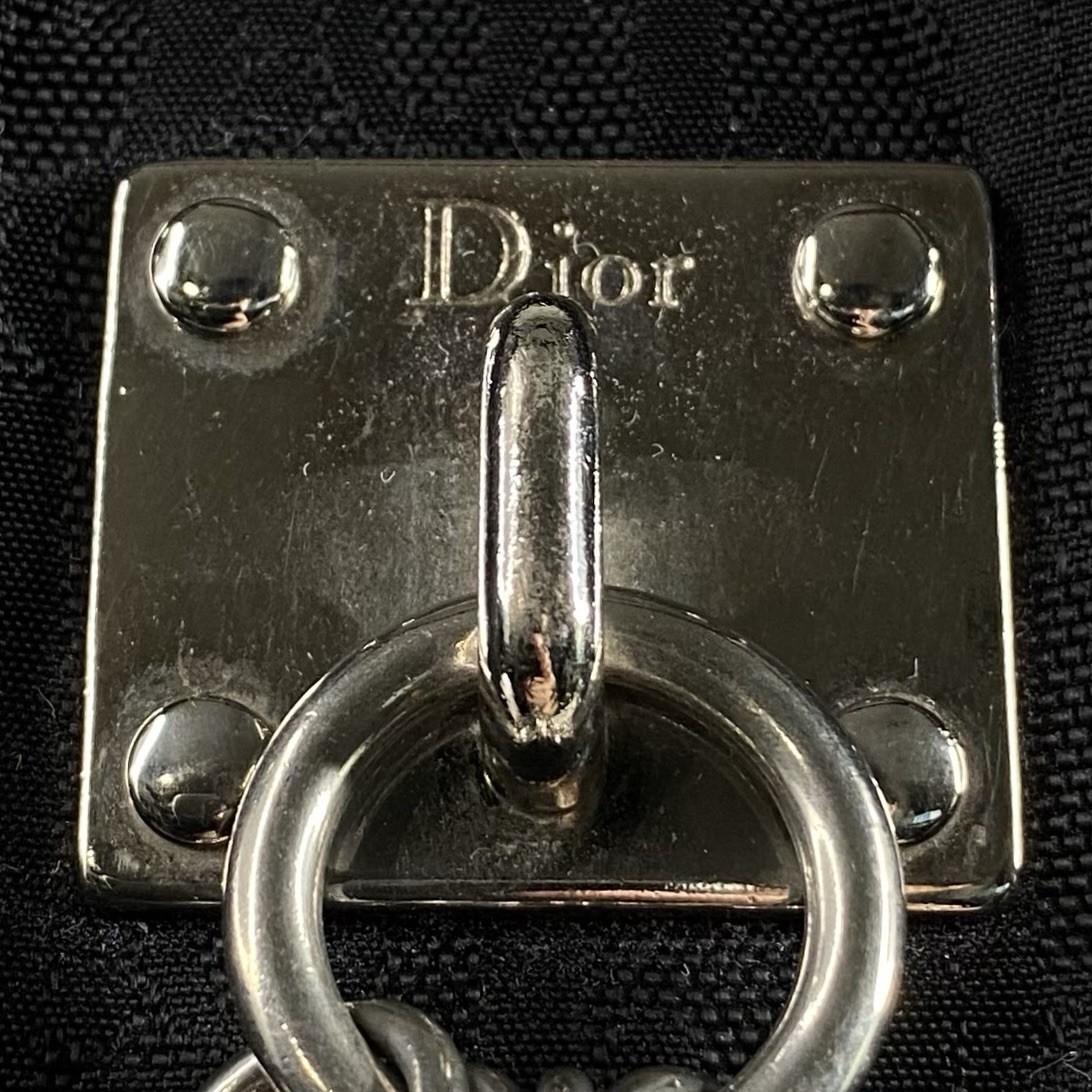 Christian Dior Lovely Trotter Tote Handbag Canvas Nylon Logo hardware Vintage
