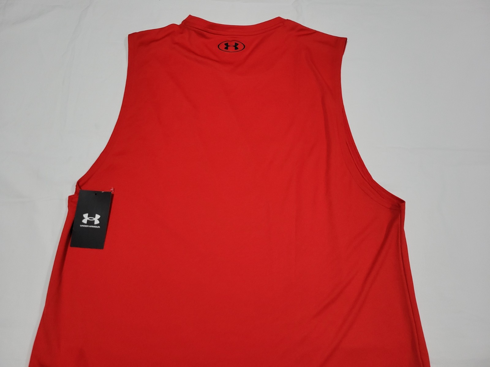 Under Armour Mens Velocity Muscle Tank Heat Gear Loose 1327972-600 Red