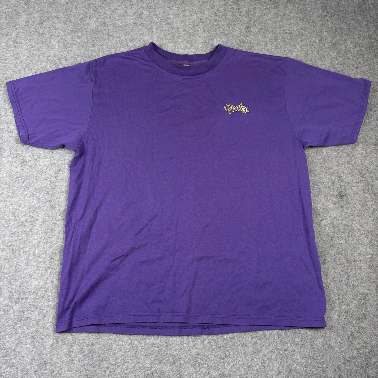 90s Augusta Sportswear ECU Pirates T Shirt Mens 2XL Purple Graphic Colegiate Uni