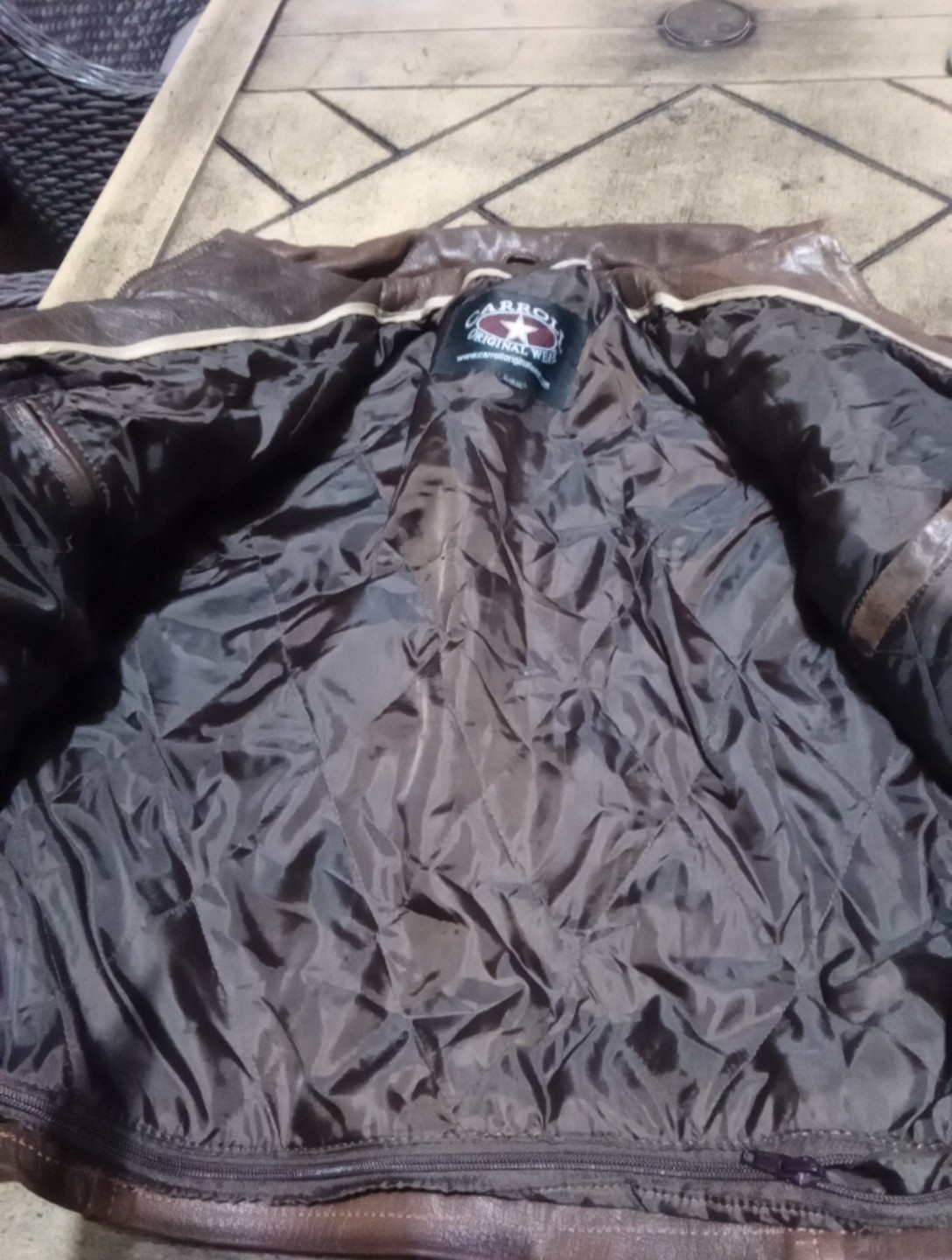 Epic Leader “Every Dynasty Has An Epic Leader” Quarter Horse Leather Jacket M