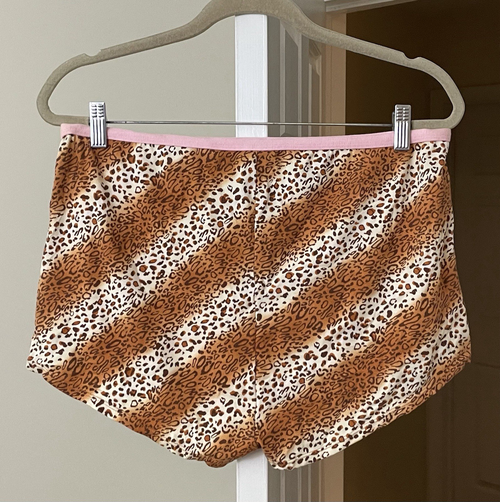 Sand N Sun Swim Bikini Bottom Boyshorts Leopard Vintage 90’s Women’s 1X Plus