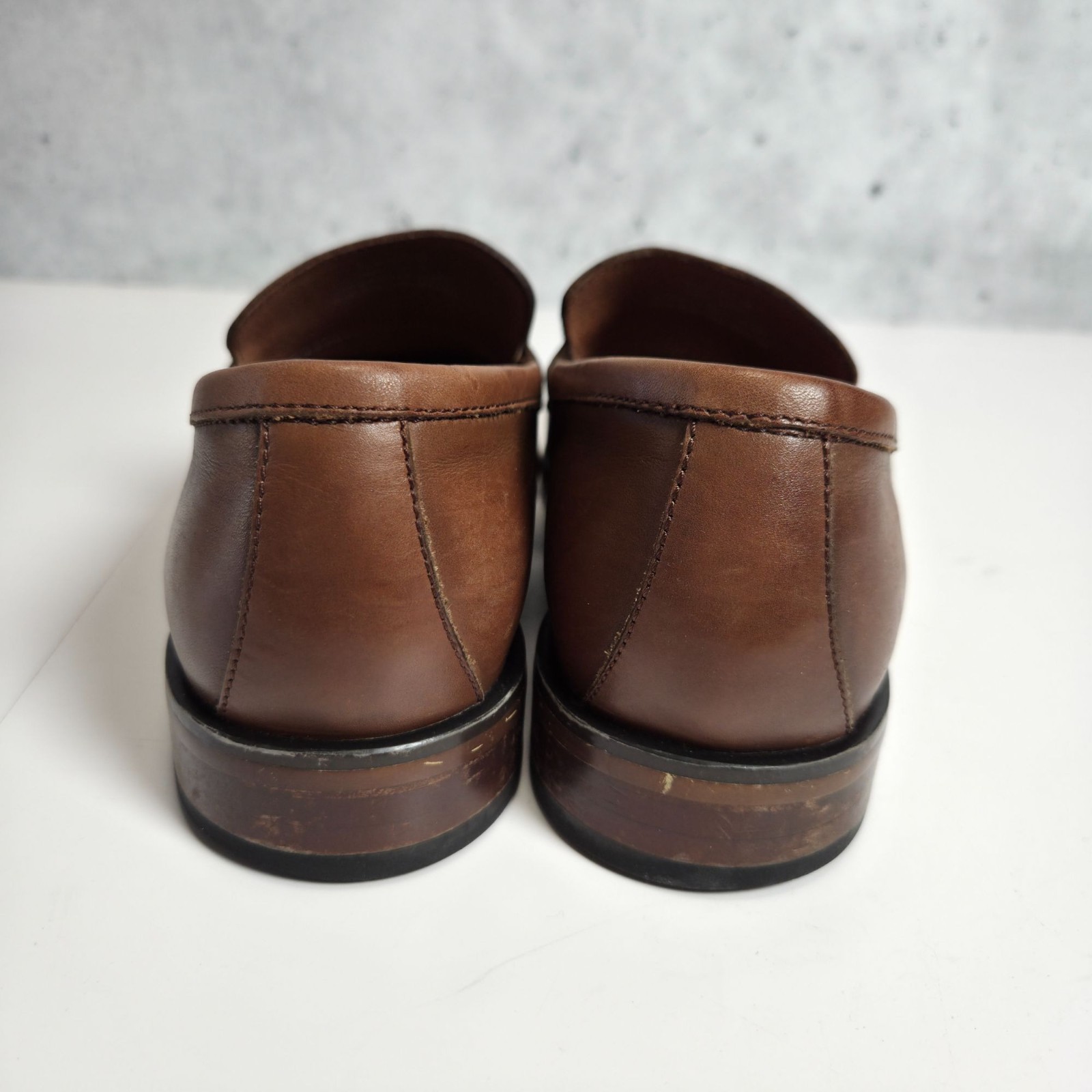 Banana Republic Brown Leather Loafers Mens 8.5M Advanced Comfort Technology