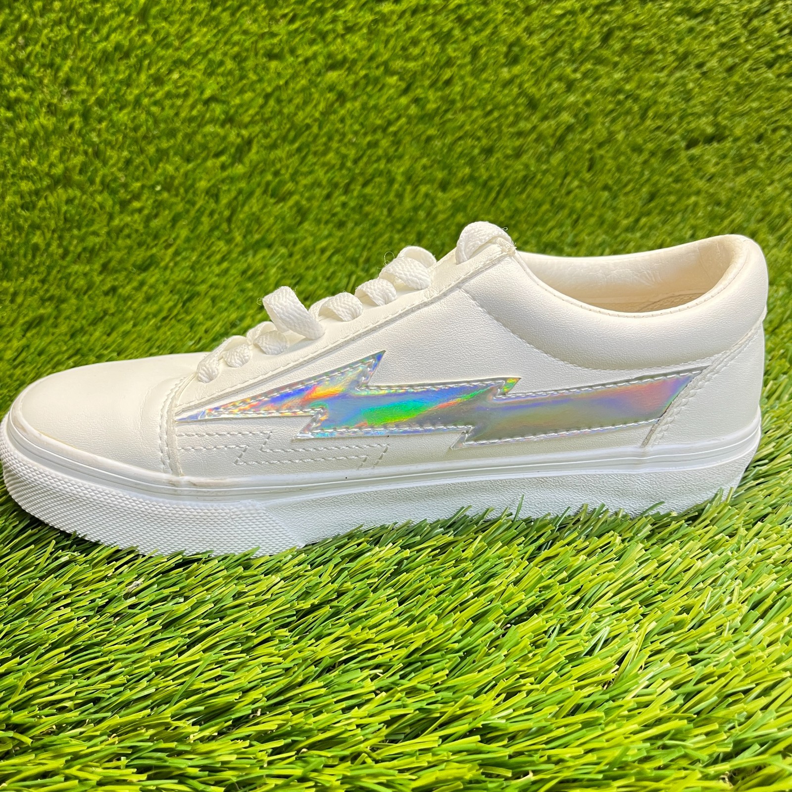 Revenge x Storm Classic Plus Mens Size 5 White Athletic Leather Shoes Sneakers