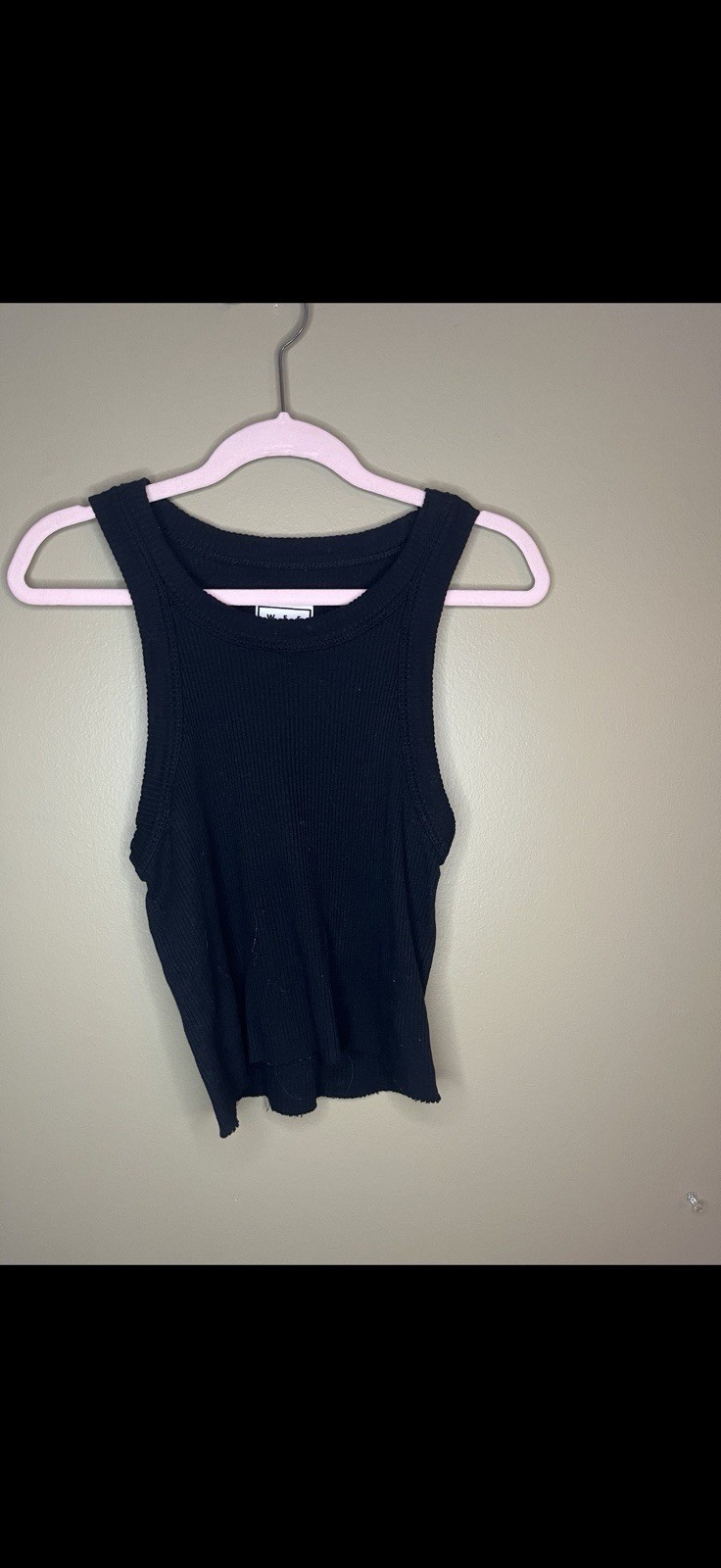 Wesley Black Ribbed Tank Top Women’s Medium