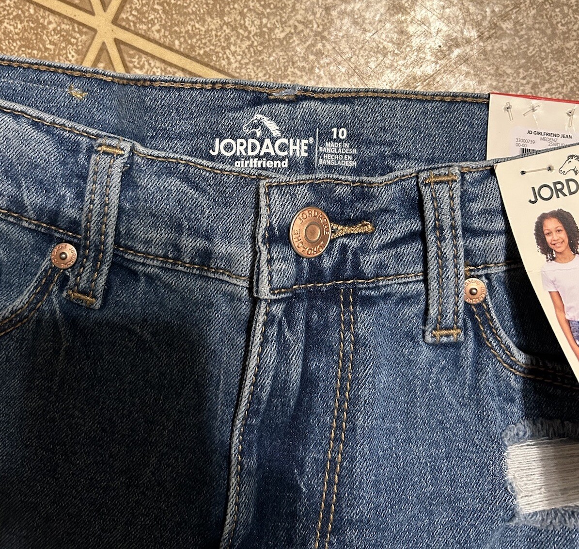 Jordache “Girls Size 10” Girlfriend High Rise Stretch Jeans