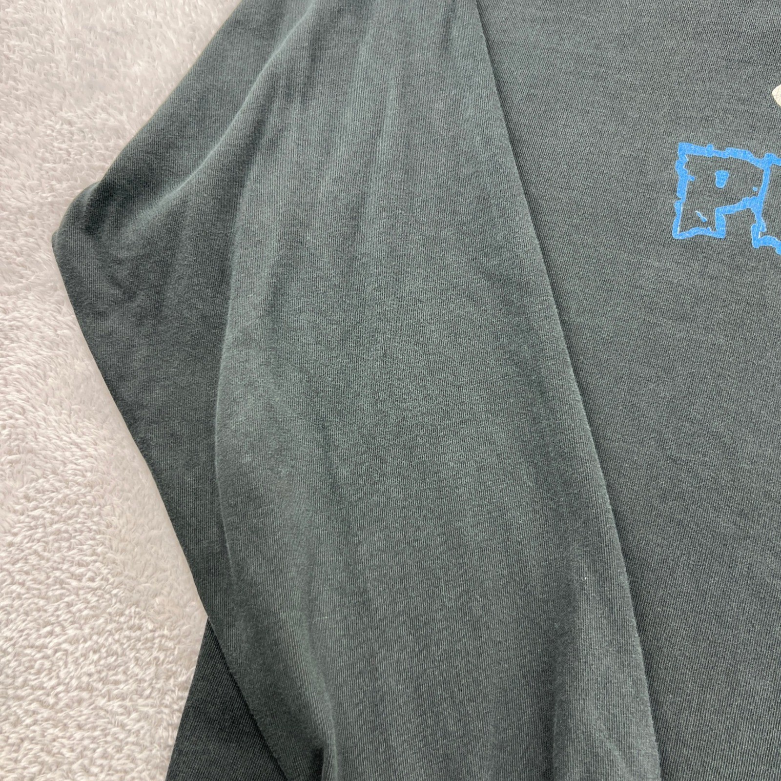 Pearl Jam VTG 90s Long Sleeve Band Tee L Faded Black 2-Sided Made USA Grunge
