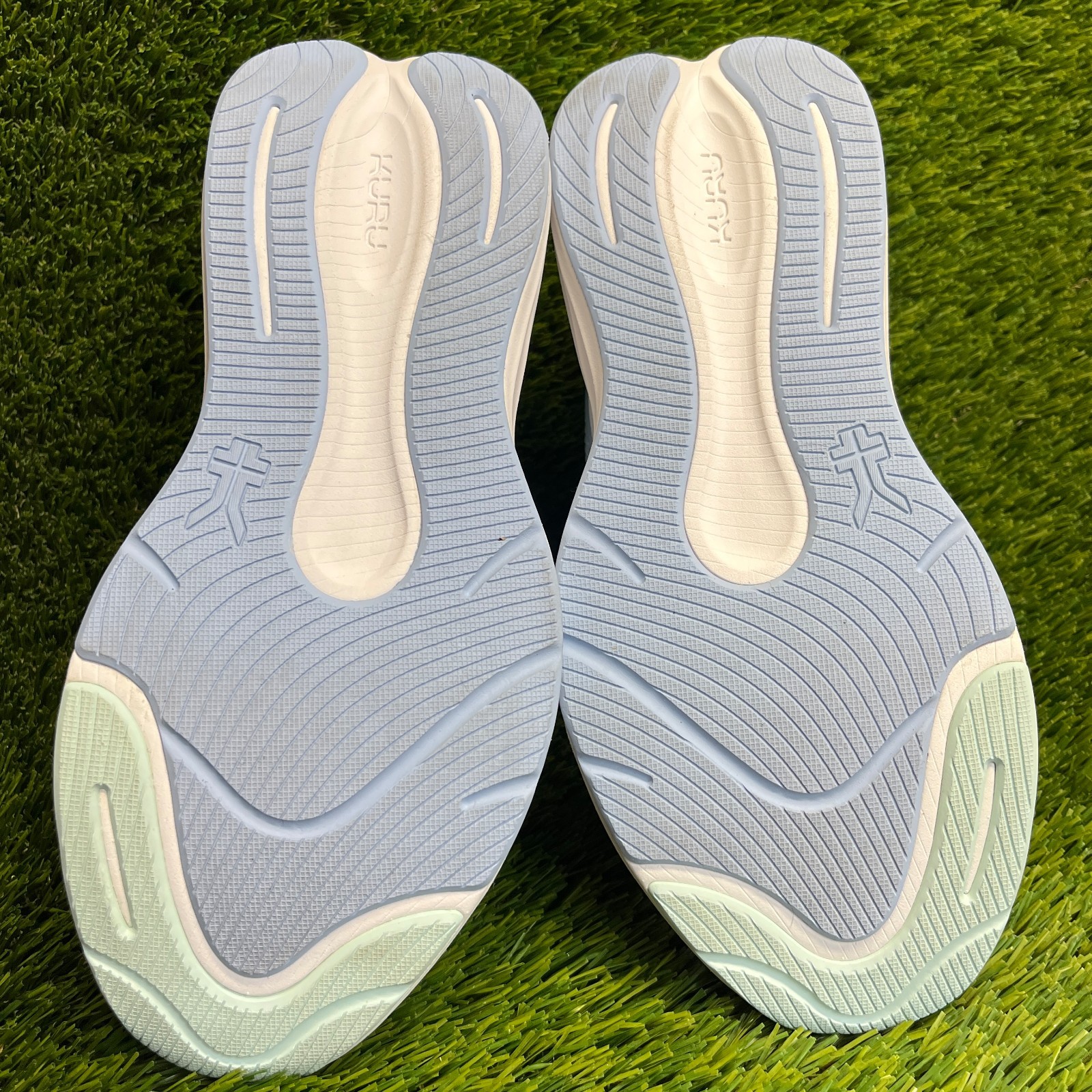 Kuru Atom 2 Womens Size 8 Blue White Athletic Running Walking Shoes Sneakers