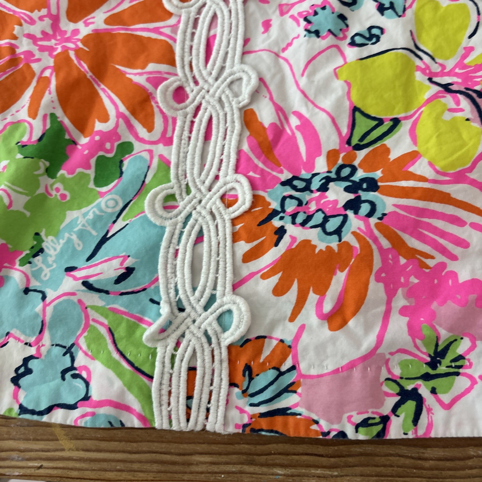 Lilly Pulitzer Girls Nosey Posey Floral Shift Dress S 6/6X