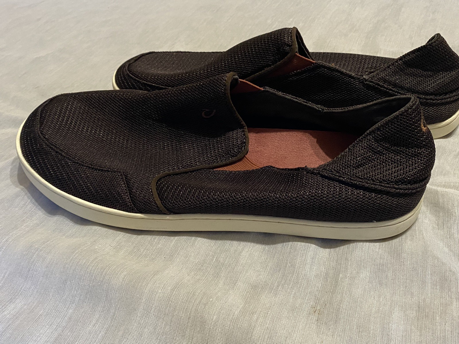 OluKai Nohea Shoes Men’s Sz 13 Dark Brown Casual Mesh Slip On – S104