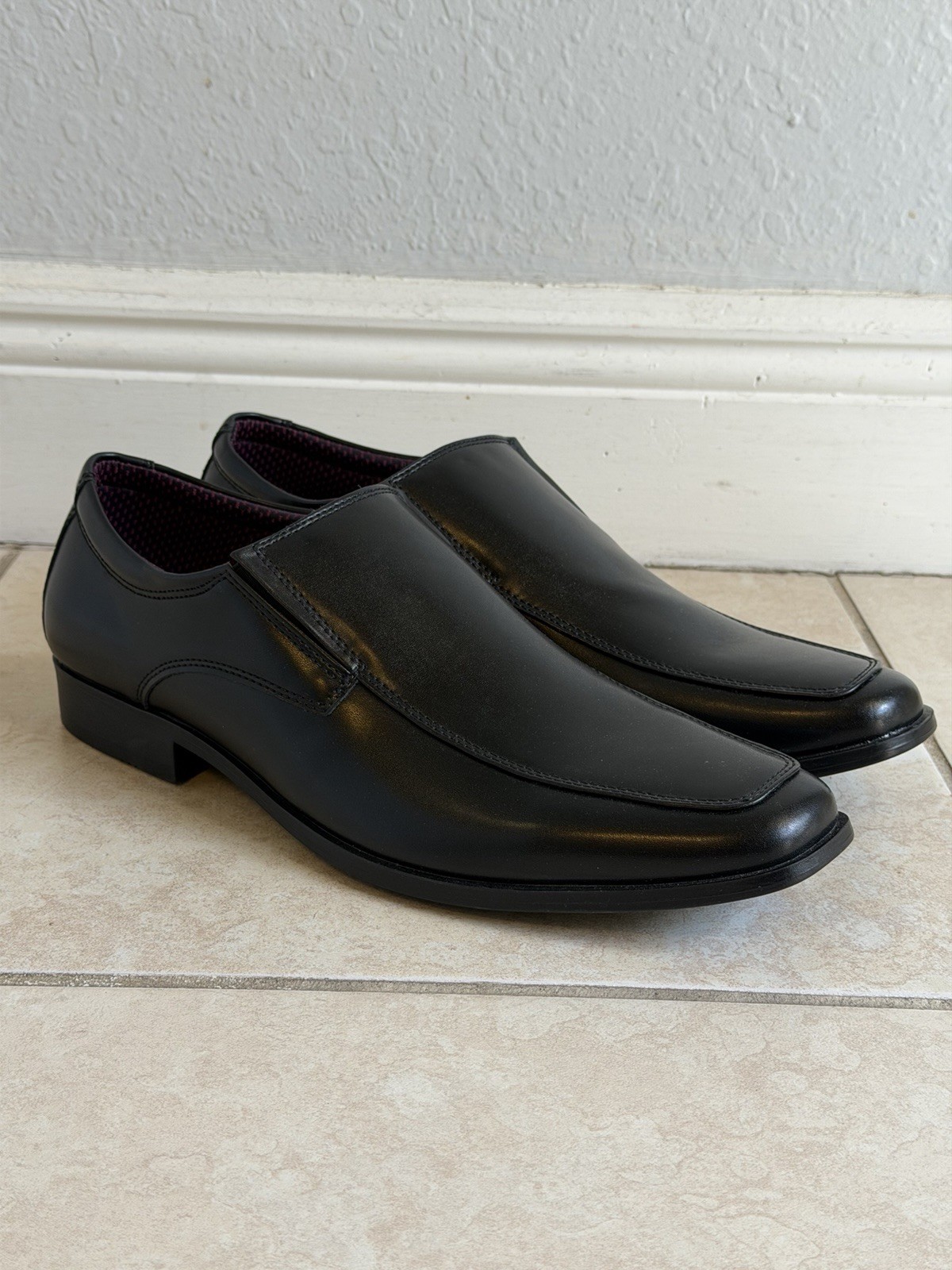 Perry Ellis Portfolio Ultra Foam Pablo-4 Loafer Shoes Black Mens Size 11.5 M