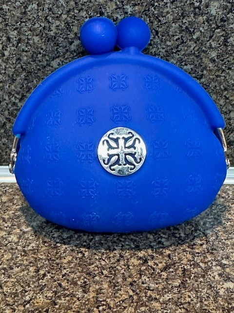 Rustic Cuff Silicone Rubber Storage Coin Purse Dark Blue
