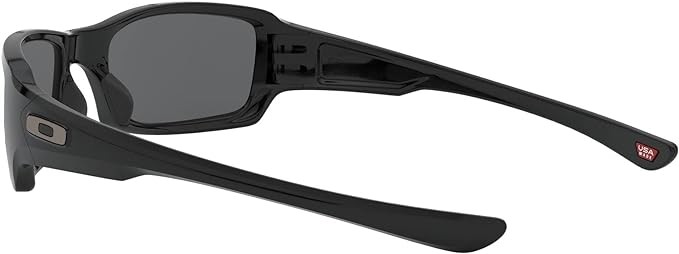 OAKLEY Fives Squared MENS Sunglasses – GREY LENSES AND POLISHED BLACK FRAME