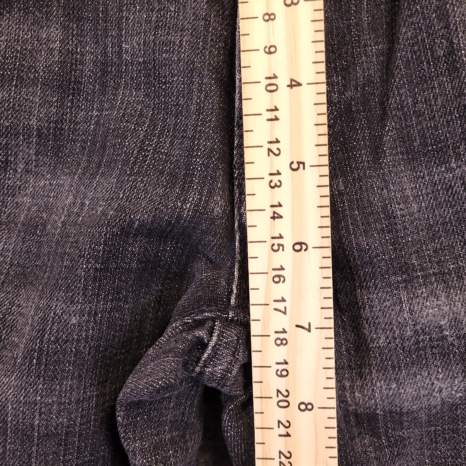7 For All Mankind Straight Leg Jeans Women 27×27 Black Charcoal Low Rise Stretch