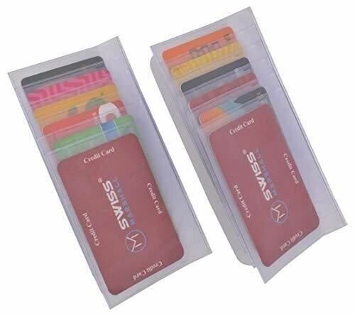 Set of 2 Clear Premium Quality Checkbook Wallet Insert from Swiss Marshall