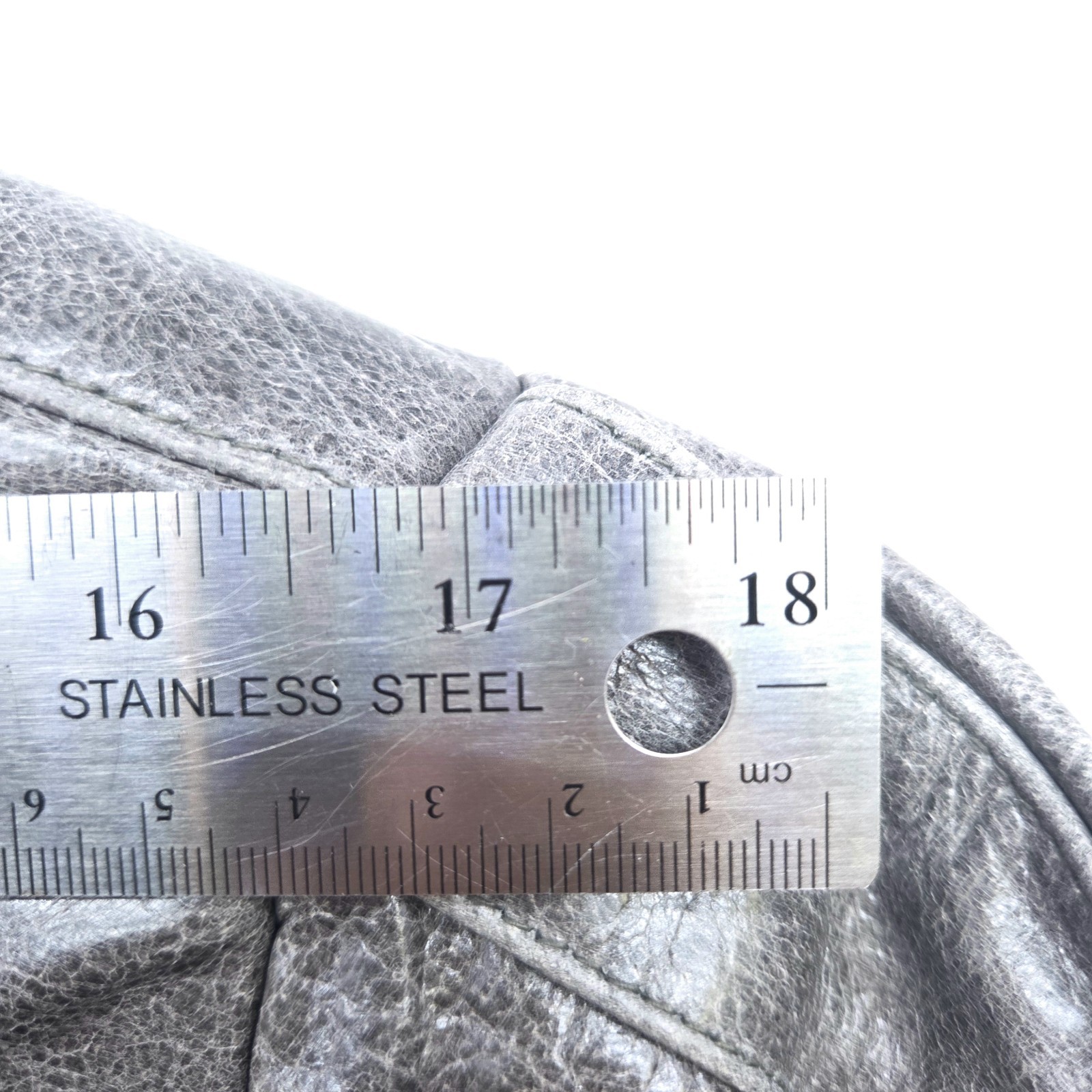 Superior New York Gray Leather Jacket