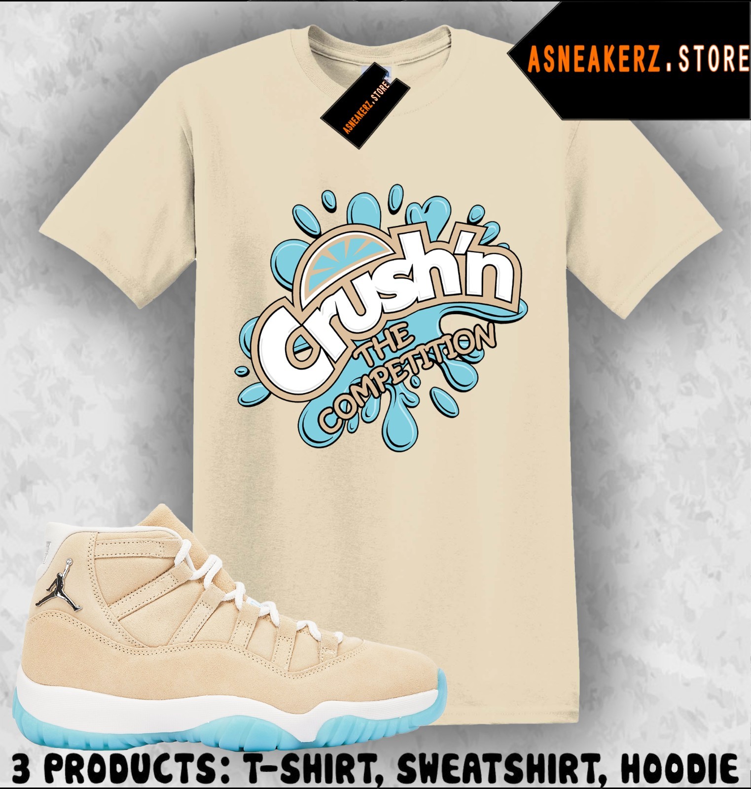 Tee Shirt Matching AJ 11 H-Town Houston 2025 Match Sneaker Fresh Crush T-Shirt
