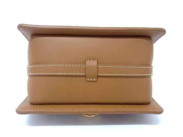 POLENE Numero Sept Leather Chain 2WAY Crossbody Shoulder Bag Handbag Brown FS467