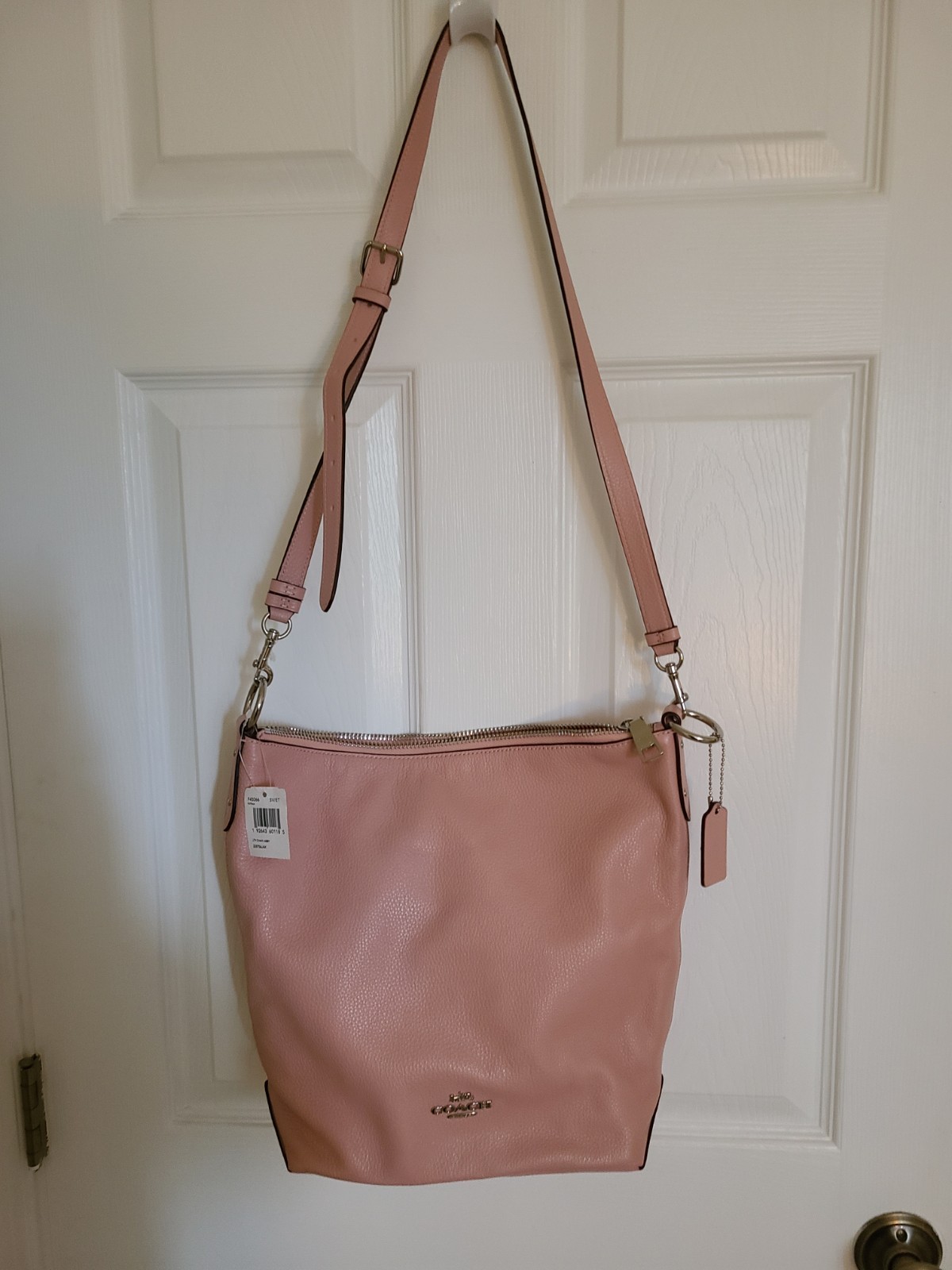 Authentic Coach Leather Chain Abby Purse In Petal Pink Great Bag!!!