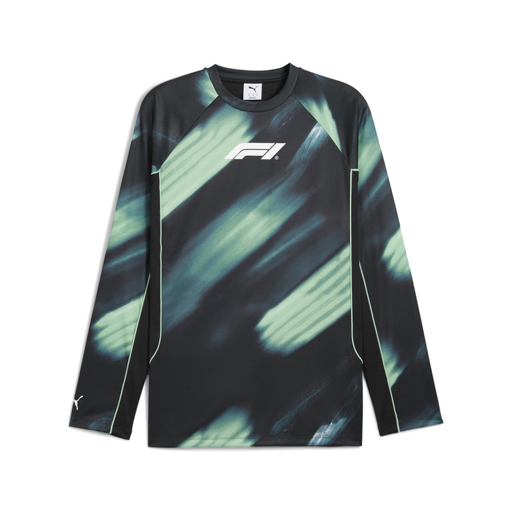 PUMA Formula 1 75 Years Short Sleeve Motorsport Jersey Mens Green 63299104