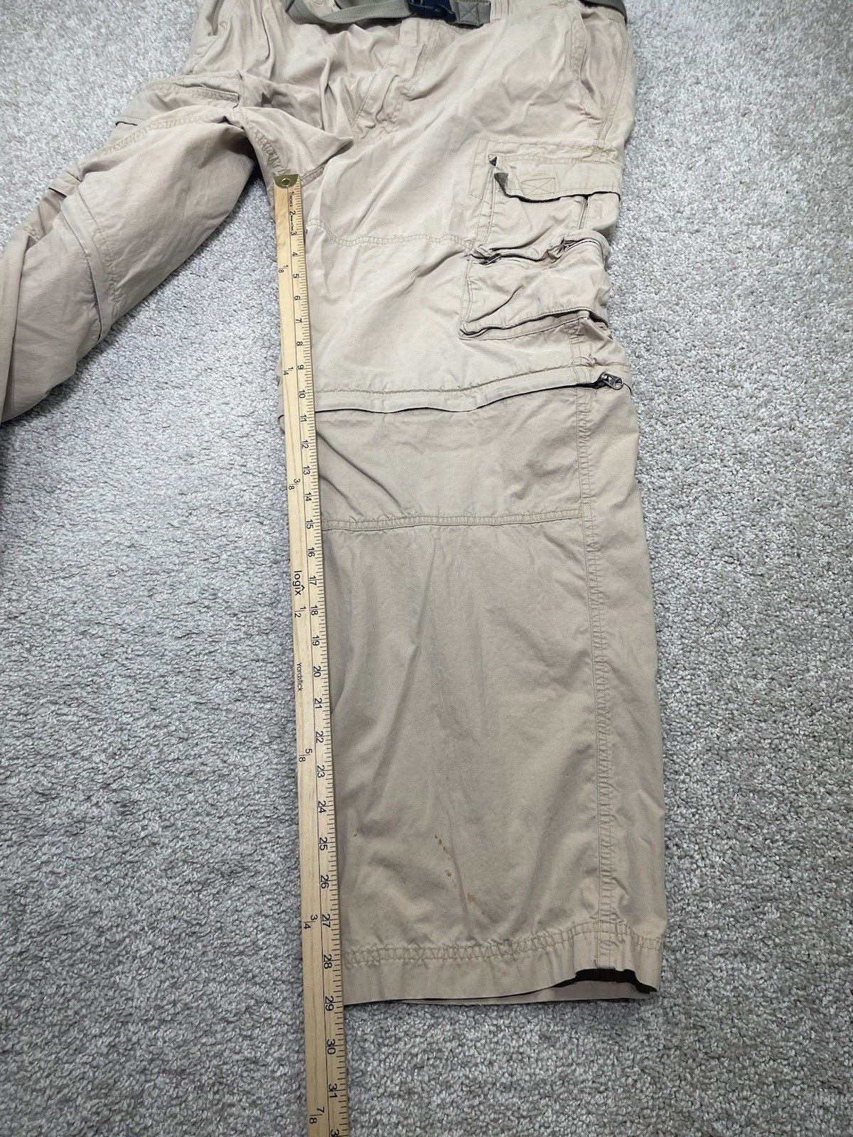 Y2K Abercrombie Fitch Cargo Pants XL 34X29 Paratrooper Baggy Gorpcore Grunge