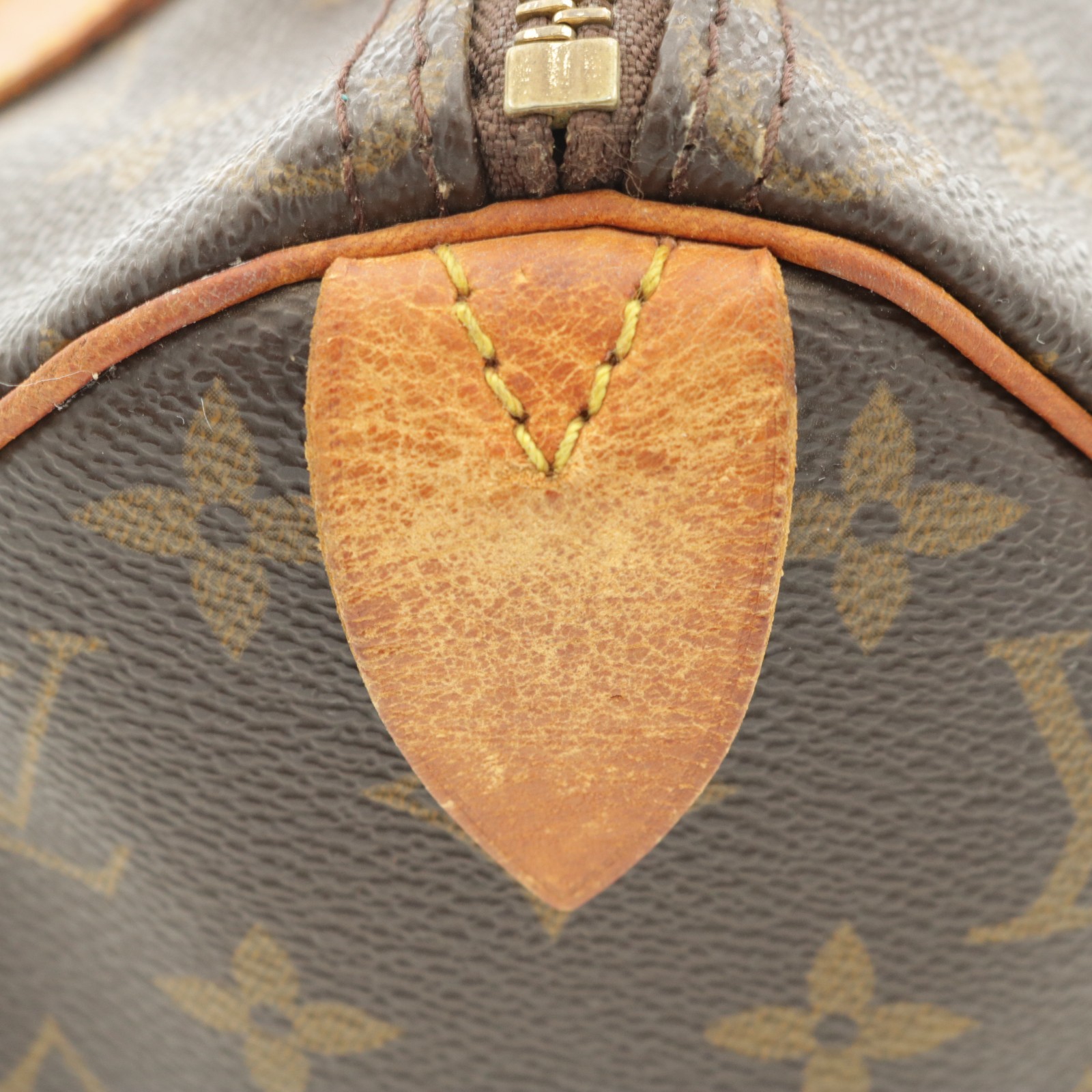 Auth Louis Vuitton M41528 Speedy 25 Hand bag Brown Monogram Serial VI1902
