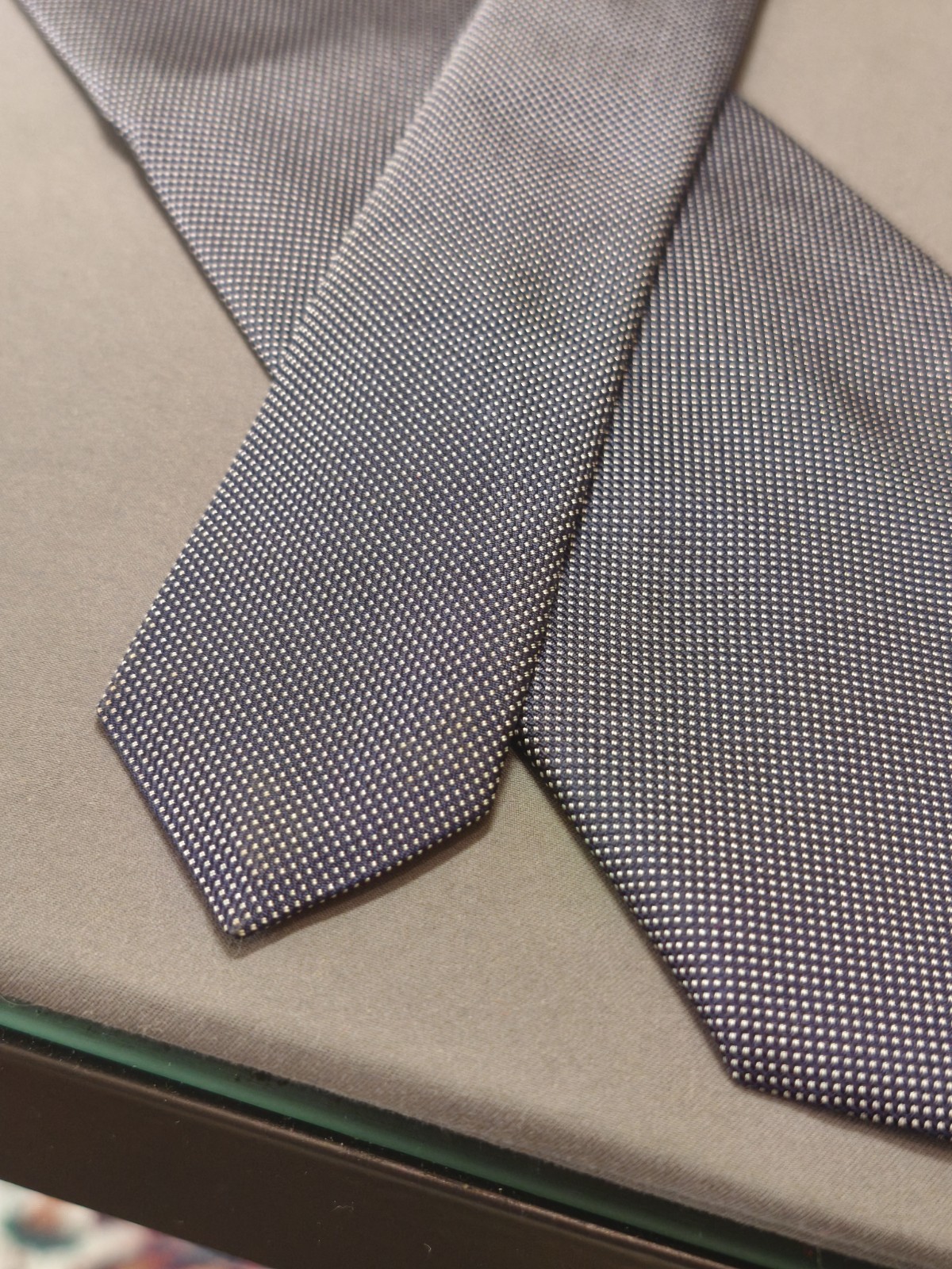 Vitali – Solid Color Jacquard Silk Tie Made in Italy