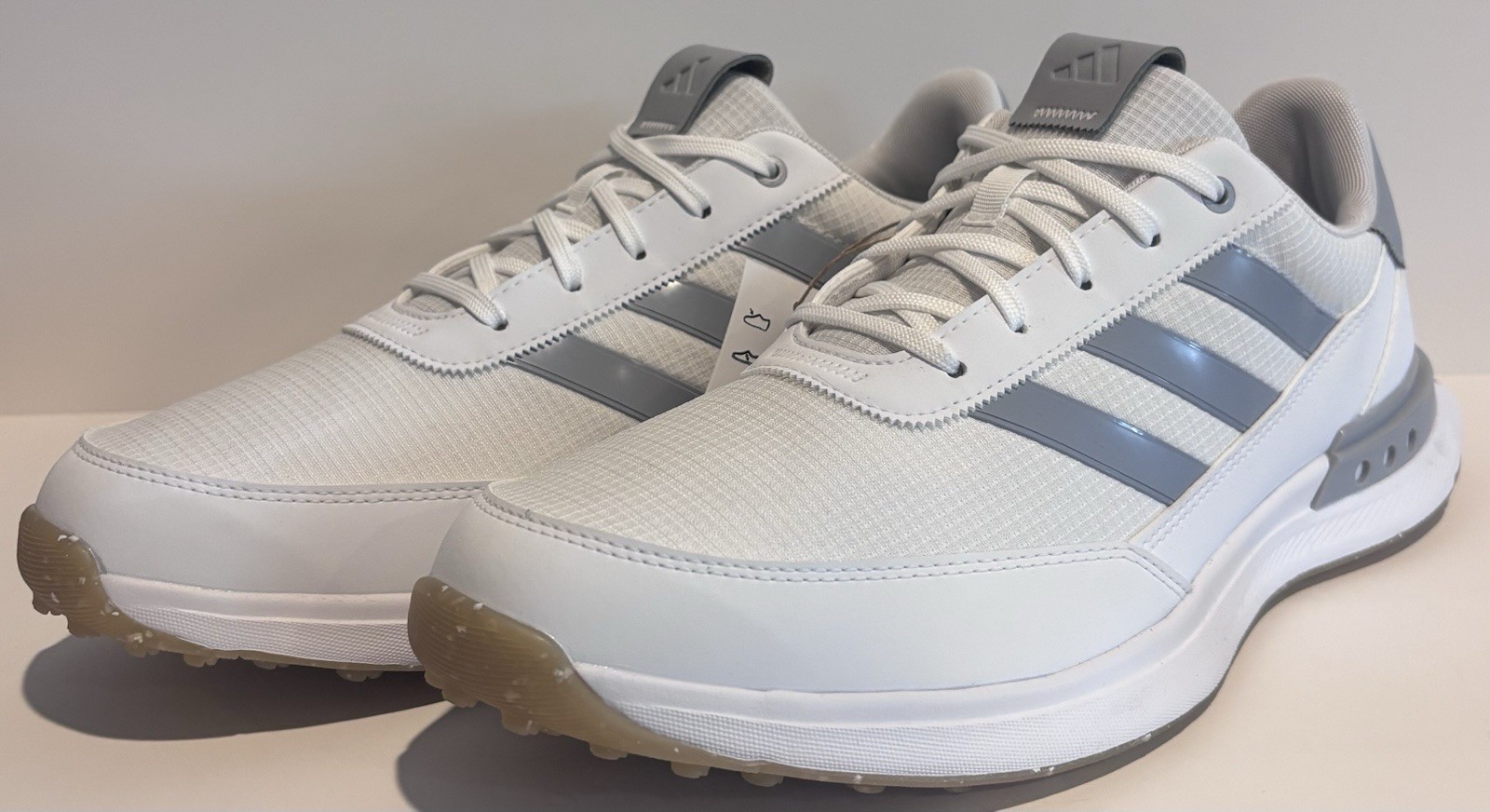 Adidas S2G 24 Spikeless Golf Shoes Cloud White Halo Silver Gum IH8520 Size 11