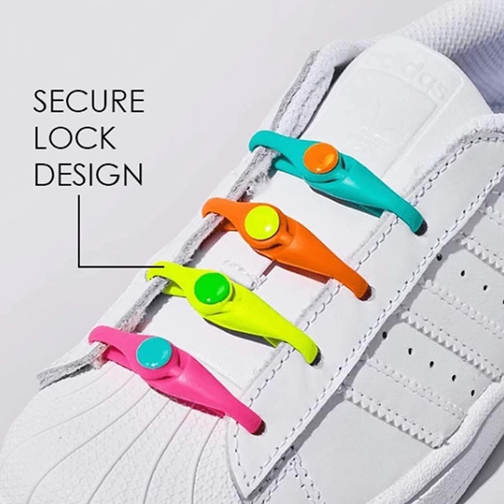 24 Pcs No-Tie Elastic Shoelaces – Stylish, Adjustable & Easy for Everyone