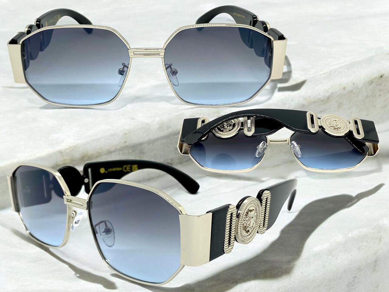 Mens Classic Vintage Retro Hardcore Hip Hop Rapper Style SUNGLASSES Silver Frame