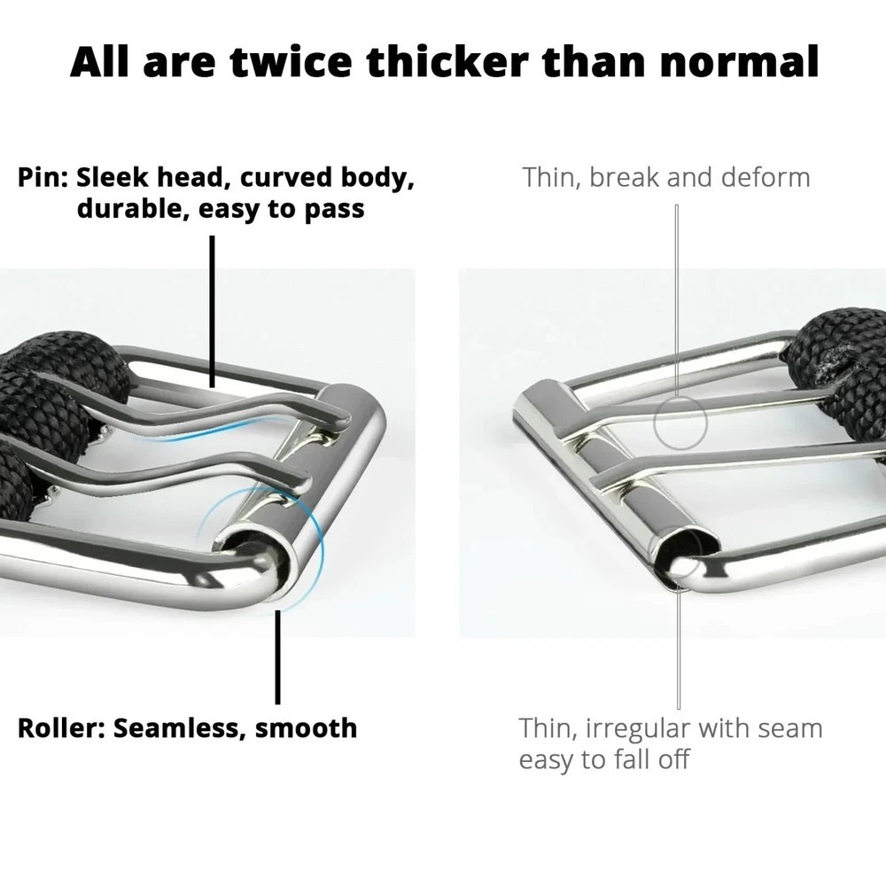 Luxury Nylon Belts Men’s Double Grommet Belt Buckle Outdoor Sport Belt for Jeans