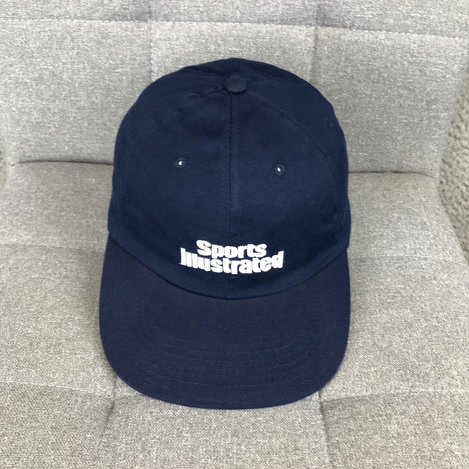 Sports Illustrated Hat Cap Strap Back One Size Blue Mens Twill Baseball Dad