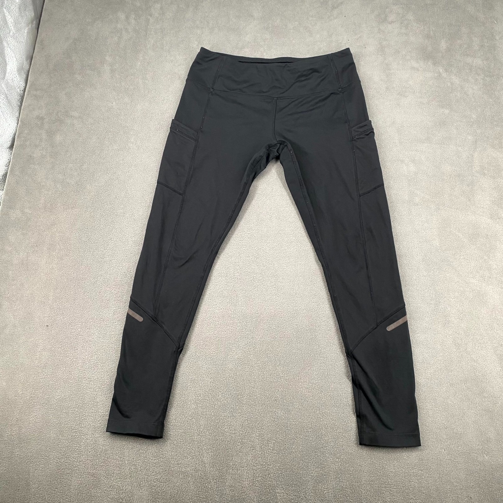 Mondetta Leggings Womens Medium Black Stretch Seamlines Moisture Wicking Running