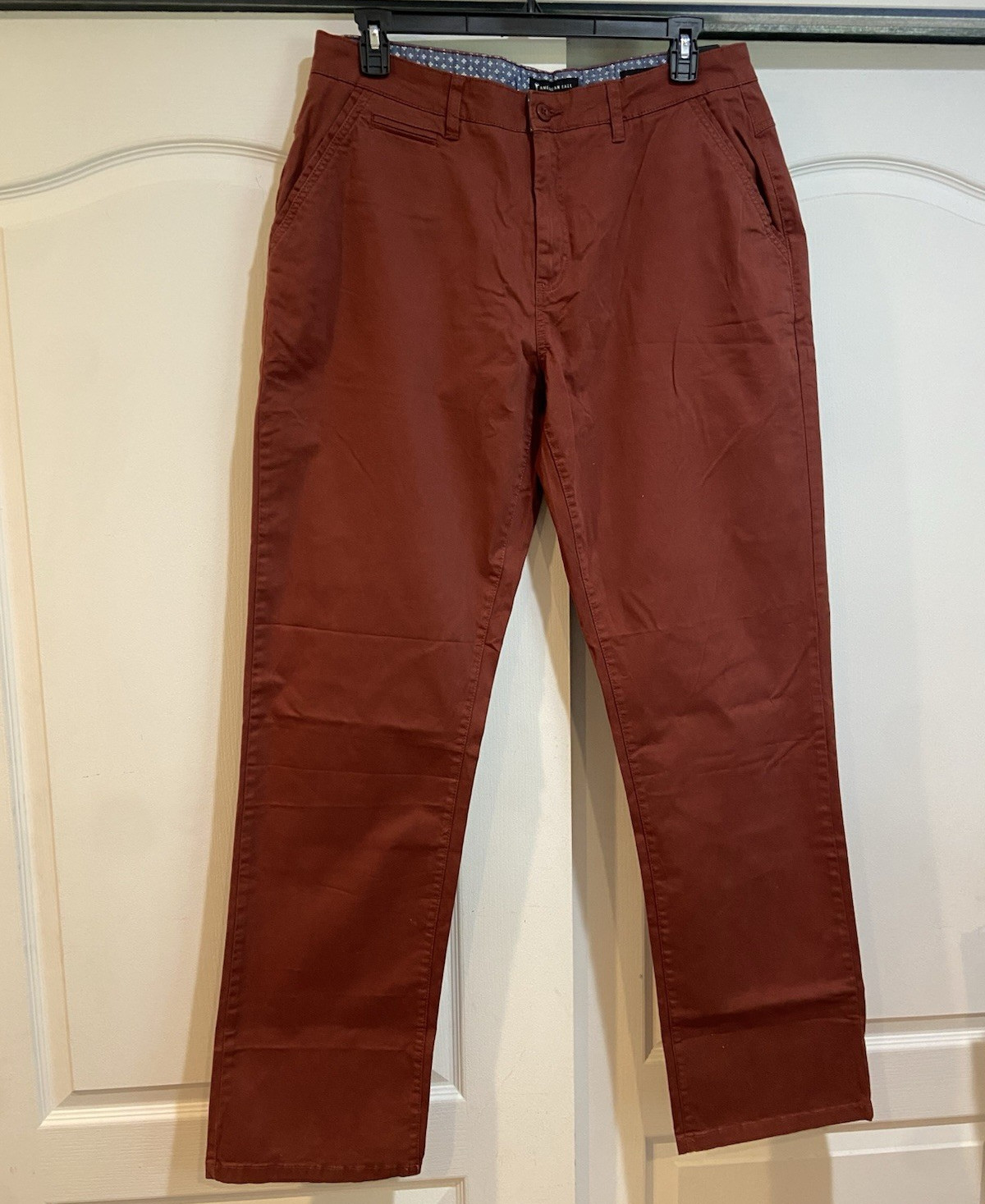 American Tall Men Pants 98% Cotton Twill 36X36 Rust Masons Relaxed Casual Golf