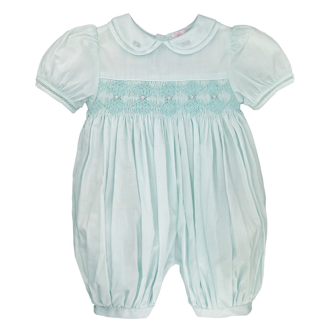 NWT Petit Ami Mint Green Smocked French Bubble Romper 9M 9 M Baby Girls