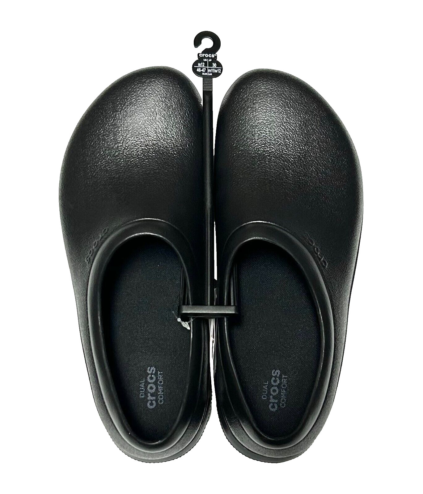 Crocs On The Clock Slip Resistant Shoes Work Slip On Mens Size 12 Black