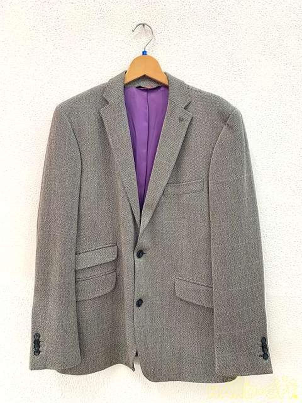 MORRIS Tailored Jacket GRYCHK Lined Purple Used
