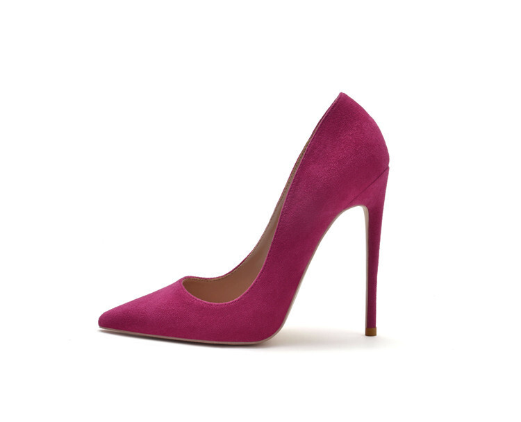12cm Womens Sexy Suede High Stilettos Heels Night Party Slip On Pumps US4-US12