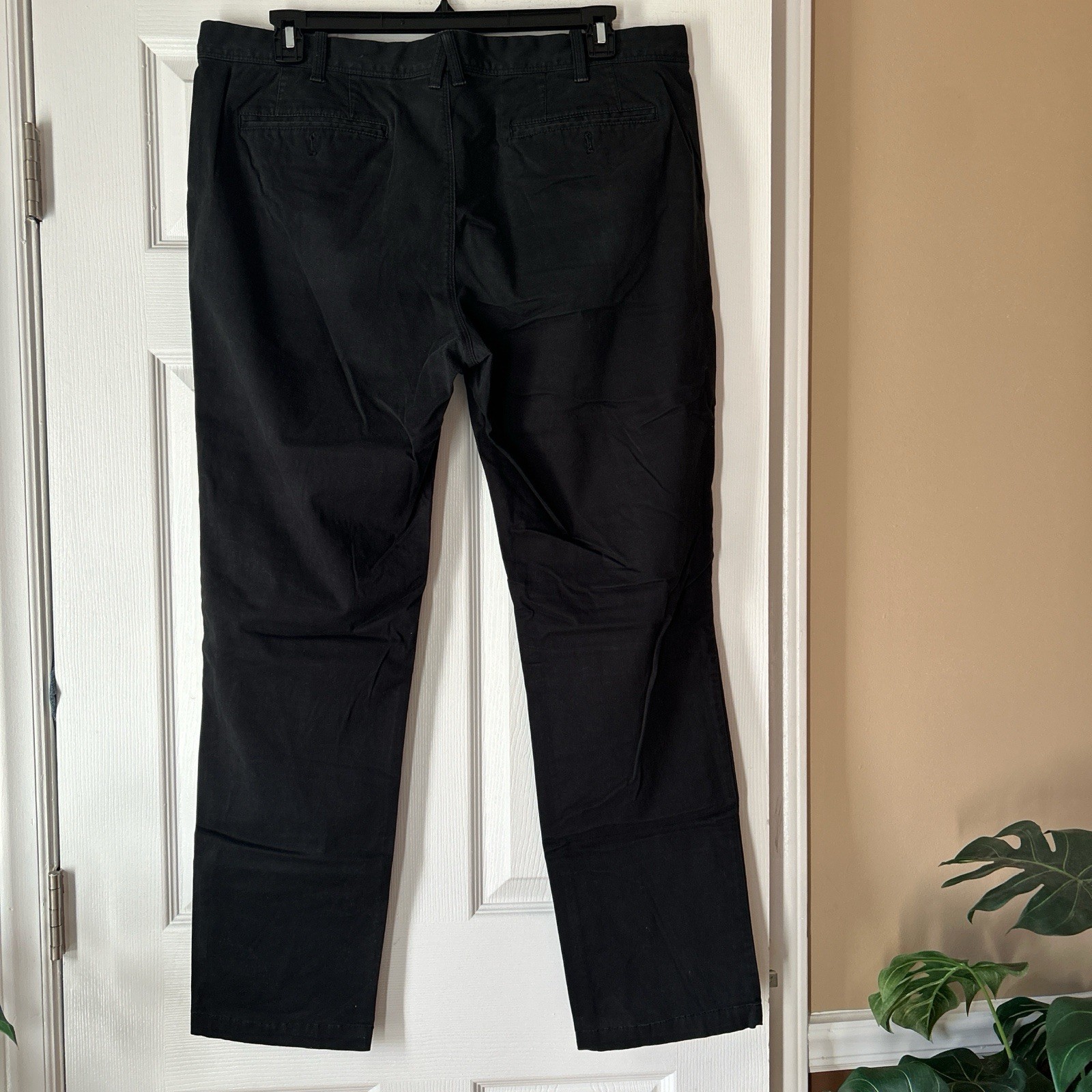 Express Slim Men’s Black Denim Skinny Jeans 38W Stretch 5-Pocket Flat Front