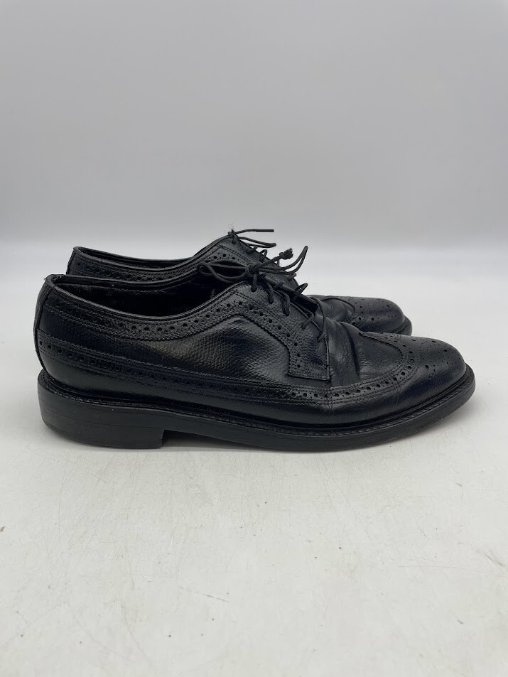 Goodyear Neolite Men’s WingTip Dress Shoes Black Round Toe Lace Up Size 7D