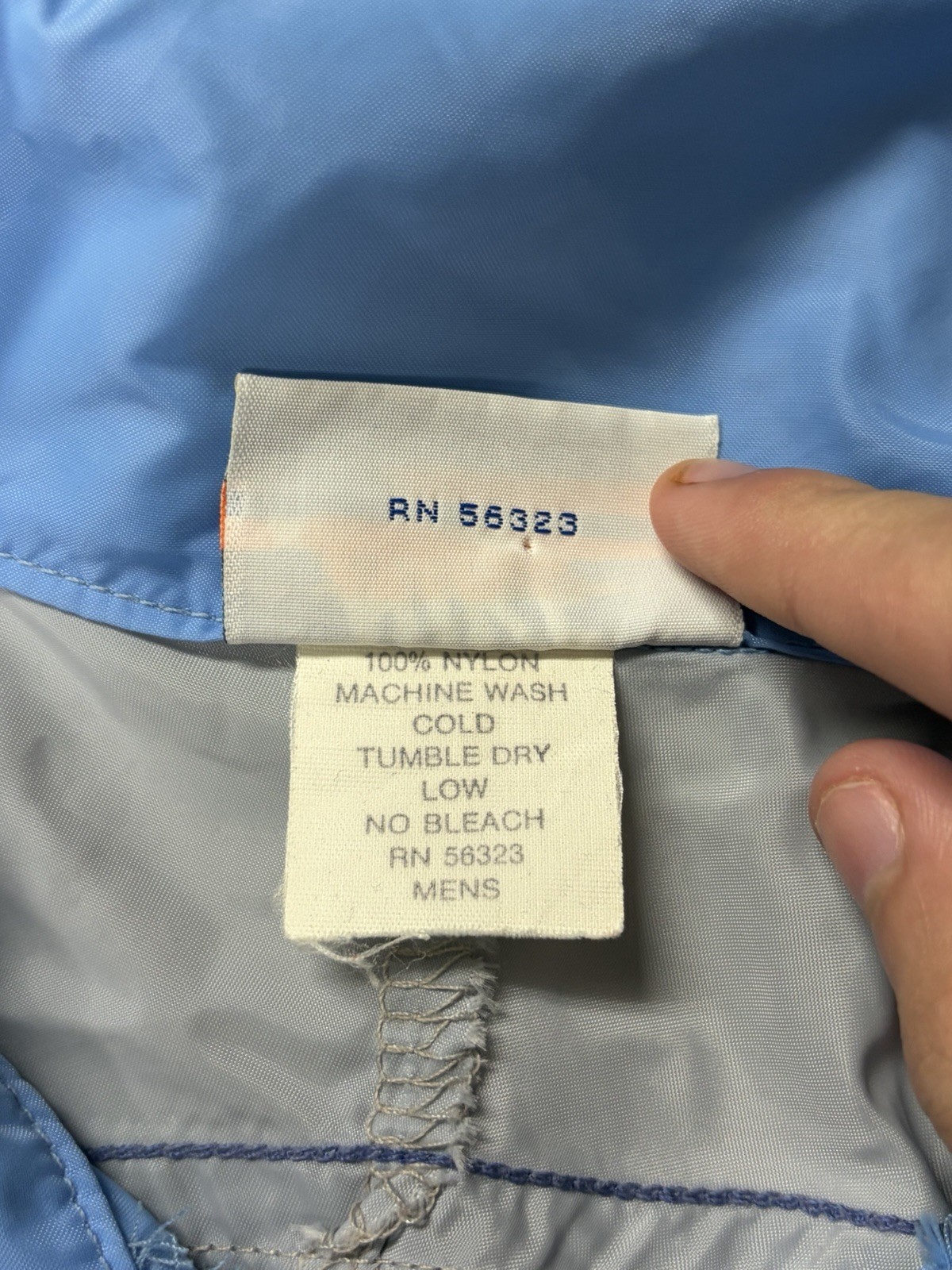 Vintage Made in USA 70s/80s Nike Zip Up Windbreaker Jacket Mens Size Small Blue