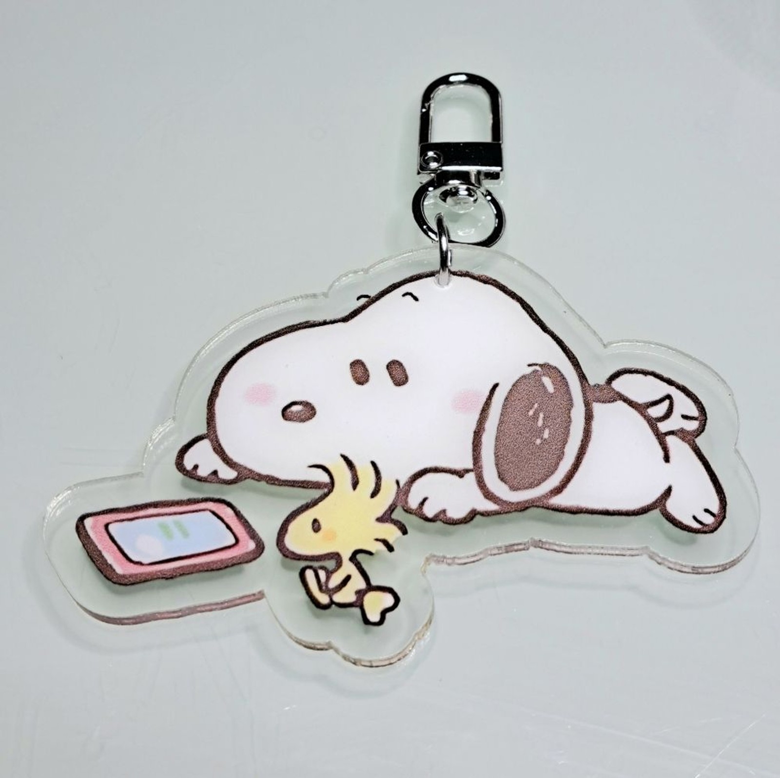 Snoopy & Woodstock Keychain Purse Backpack Charm Clip
