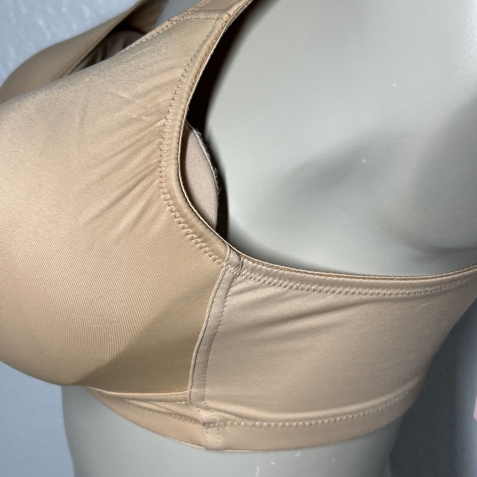 Rosa Faia Twin Firm Wireless Soft Bra 34F Desert Beige Supportive Non-Padded