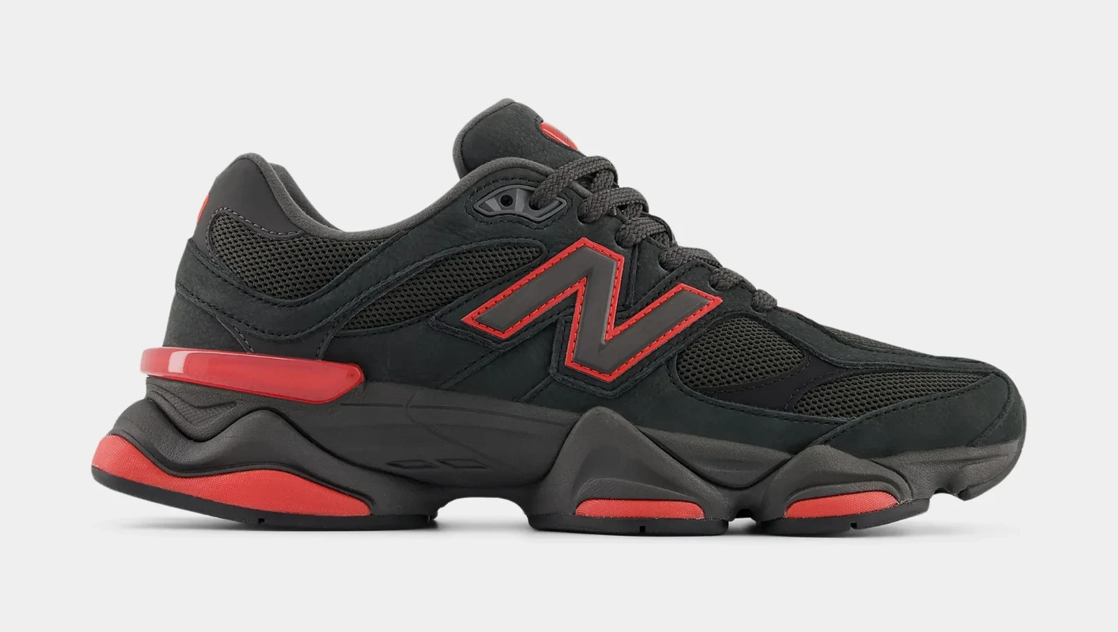 New Balance 9060 Black/Red’ | Men Sizes 8 – 13 | U9060JR