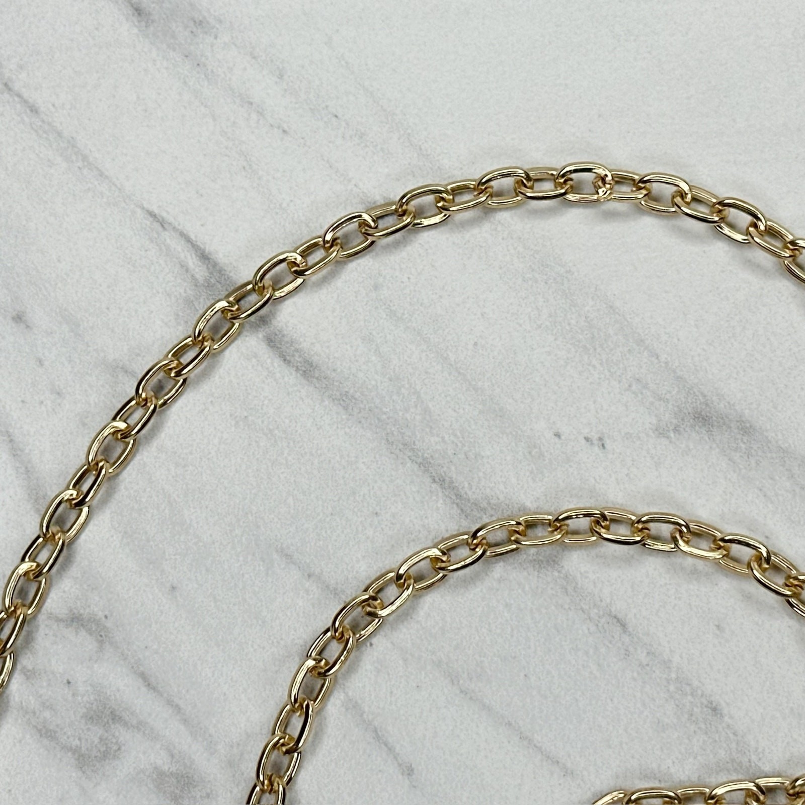 Gold Tone Chain Link Purse Handbag Replacement Strap 46″ – Crossbody Y2K