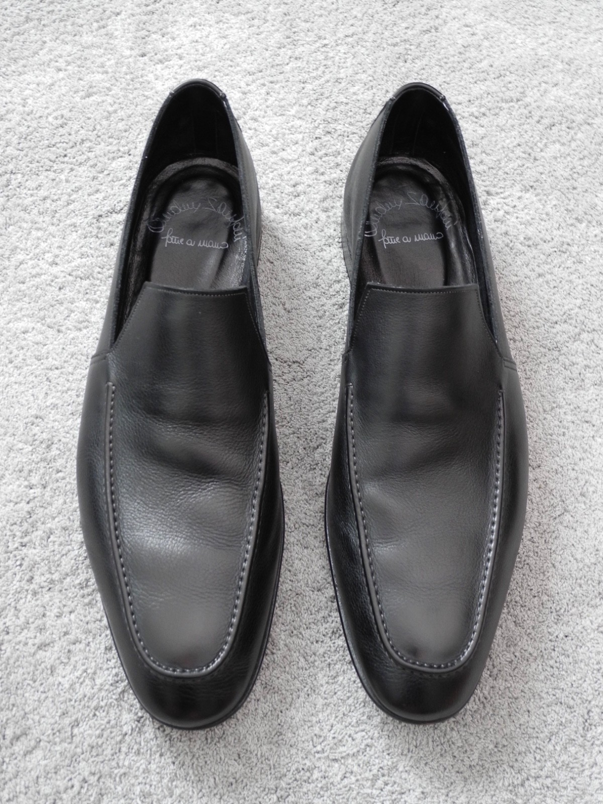 Santoni slip on Hungary, black, size 11 1/2