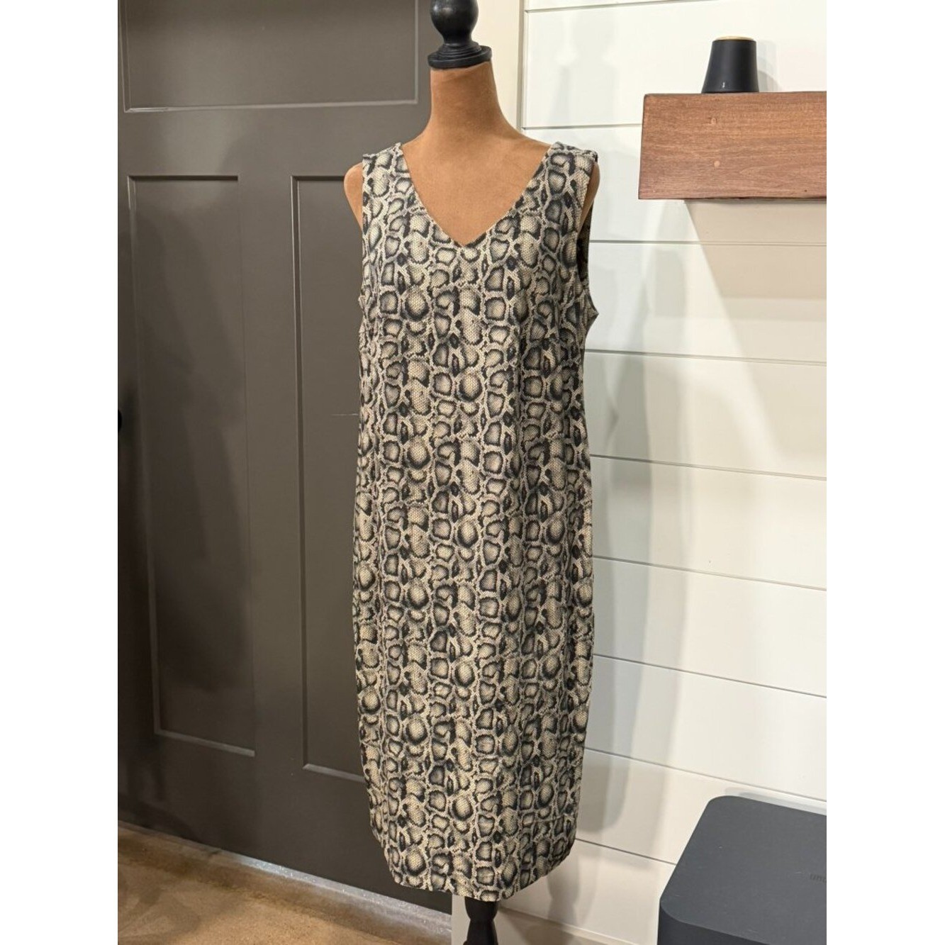 J.Taylor New York Snakeskin Sheath Dress – Size 14W – Y2K Career/Cocktail