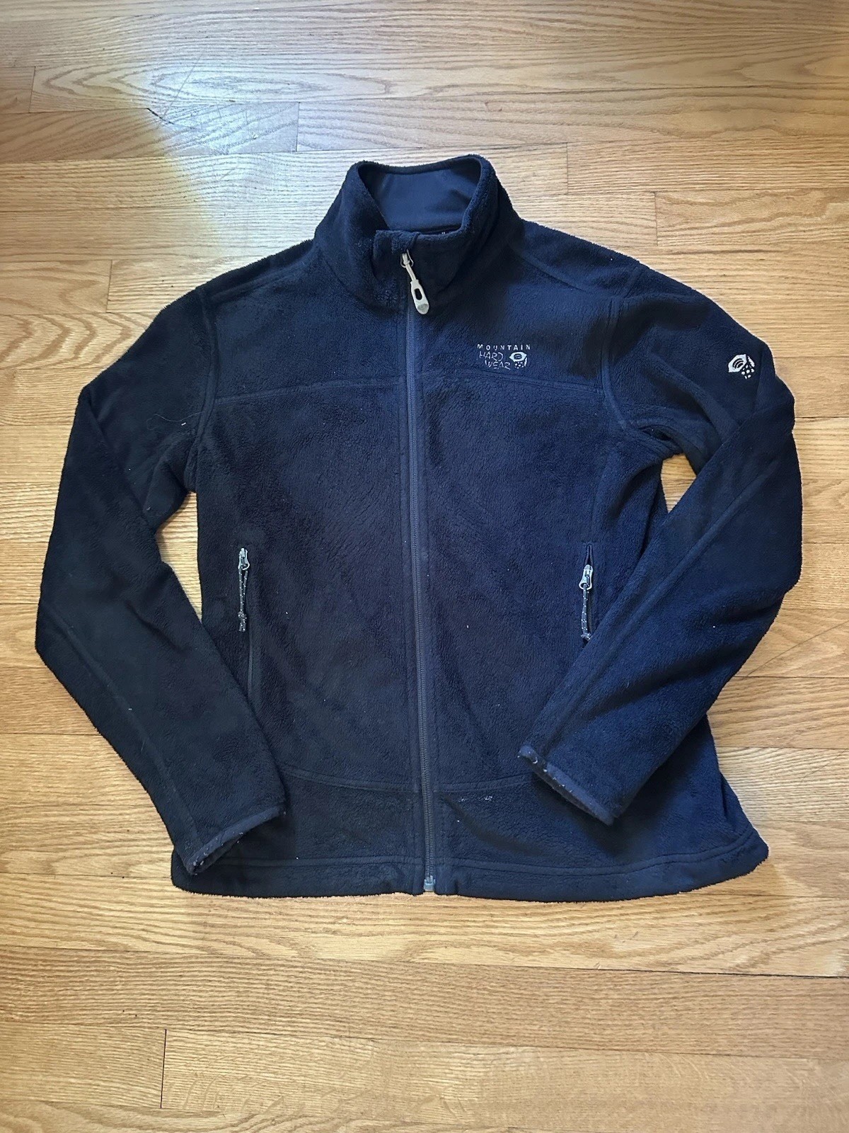 Mountain Hardwear Jacket Womens Black Pyxis Fleece Full Zip Size Small OL3866