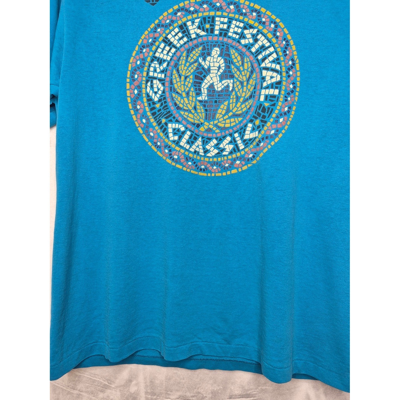 Vintage Greek Festival Classic Salt Lake City T Shirt Single Stitch USA Mens L