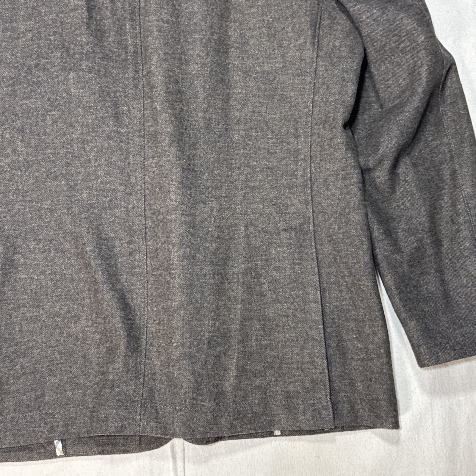 Kroon Wool Cotton Linen Blazer Jacket Mens 42 Brown Single Vent Unstructured