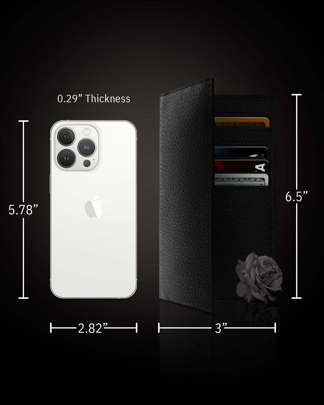 Genuine Leather Checkbook Cover Card Holder Wallet For Men & Women RFID Blocking